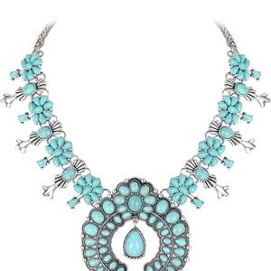 Flyonce Bohemian Turquoise Necklace